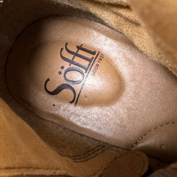 Sofft Selden Lace Up Riding Boots SZ 7 Gray Suede Western Renaissance Pirate - Picture 13 of 14